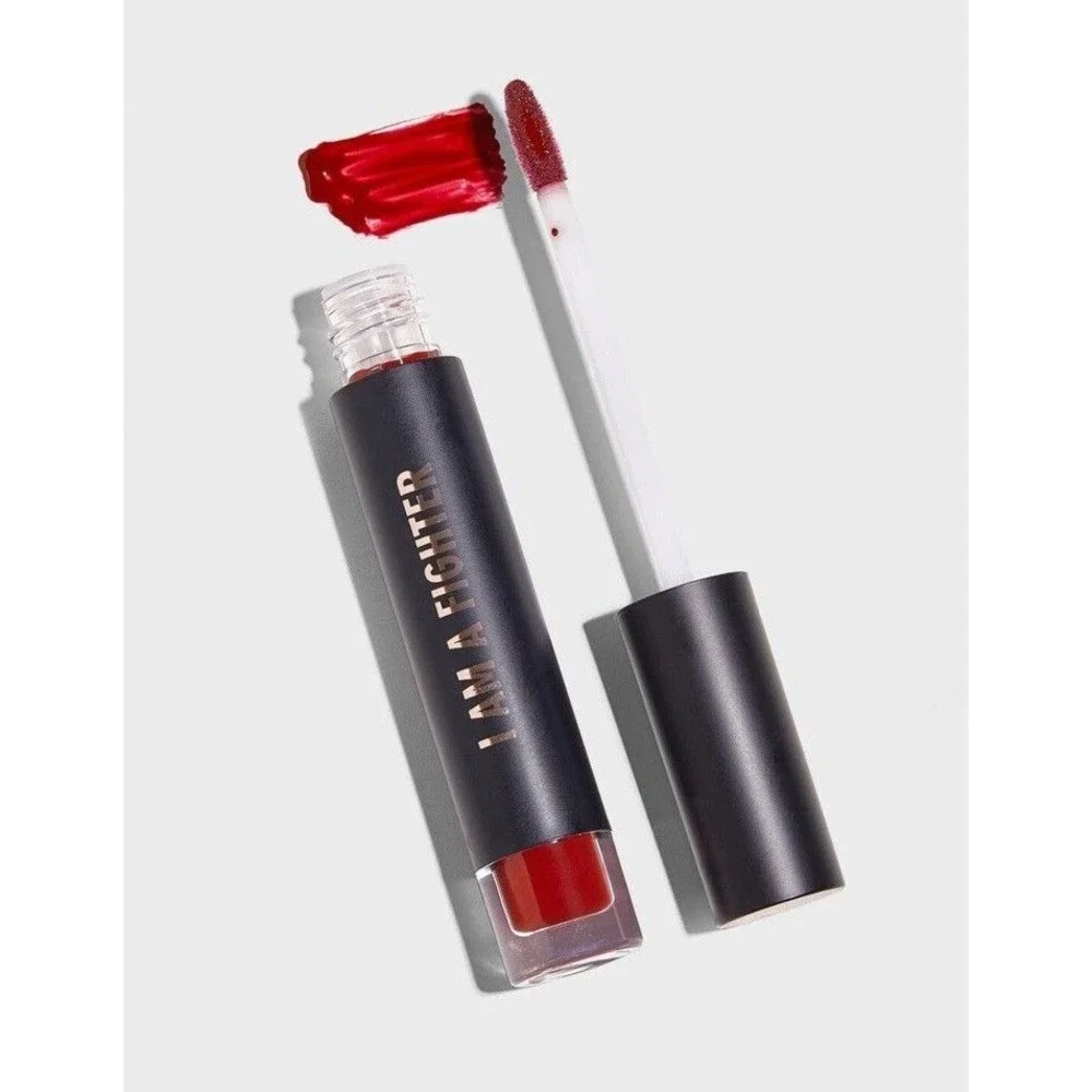 Realher - I Am A Fighter - Color Rich Lip Gloss - Full SIze 0.17 Oz - Deep Red